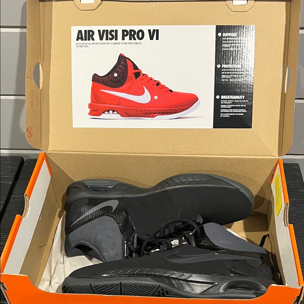 Nike Air Visi Pro 6 NBK Black and Gray Athletic Shoes Men’s Size 11 - Picture 8 of 8